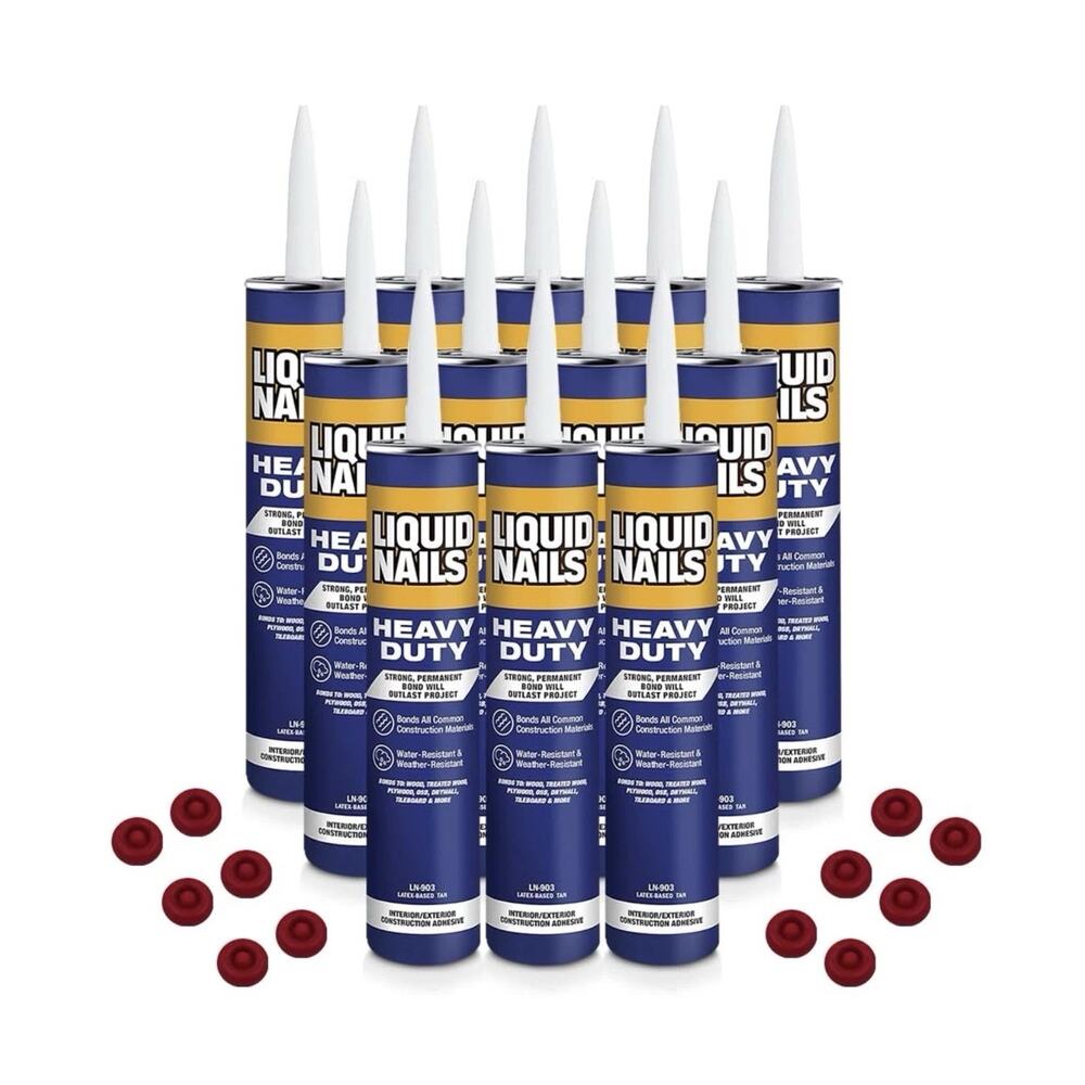 Liquid Nails LN903 Heavy Duty Construction Adhesive Caulk With Caps | Case Of 12